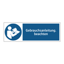 Gebrauchsanleitung. beachten