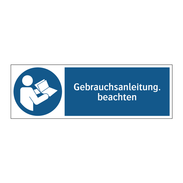 Gebrauchsanleitung. beachten