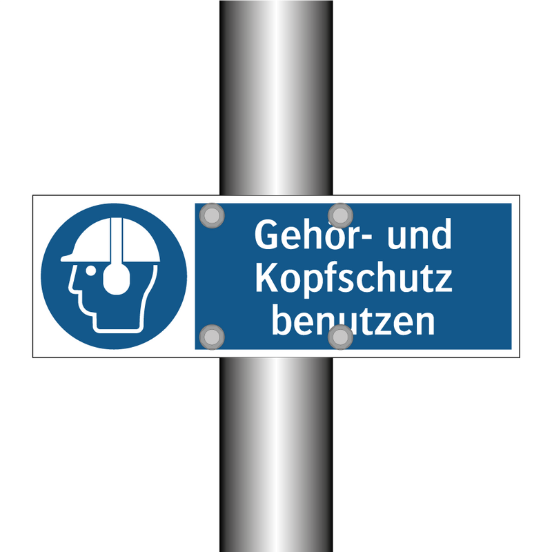 Gehör- und Kopfschutz benutzen