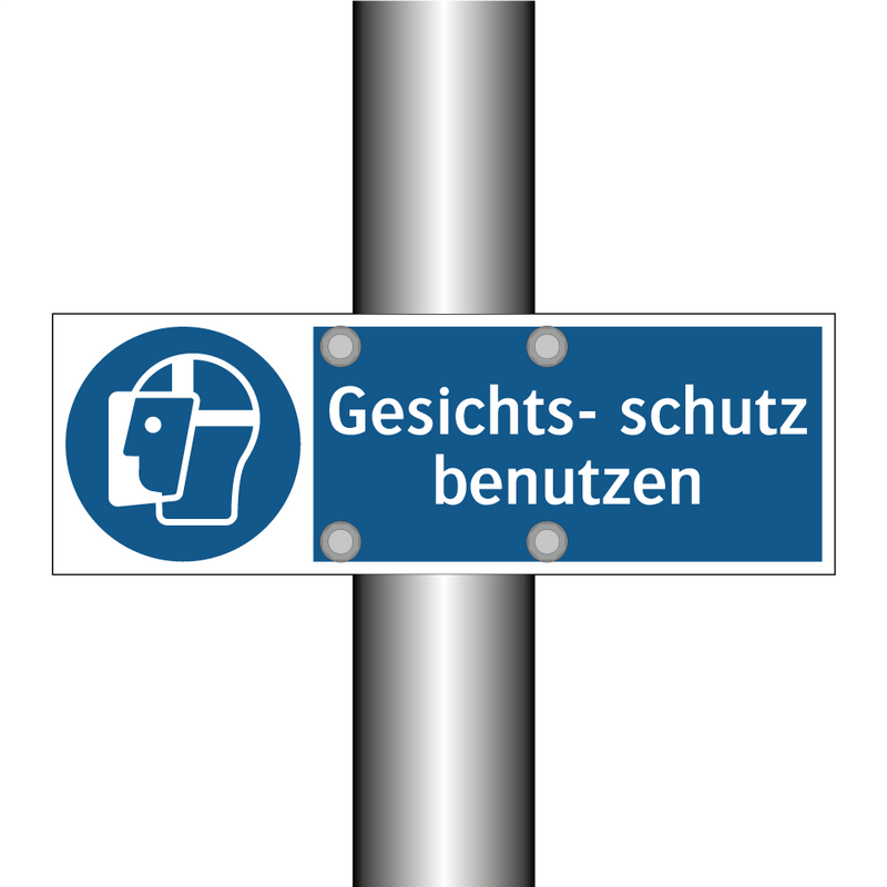 Gesichts- schutz benutzen