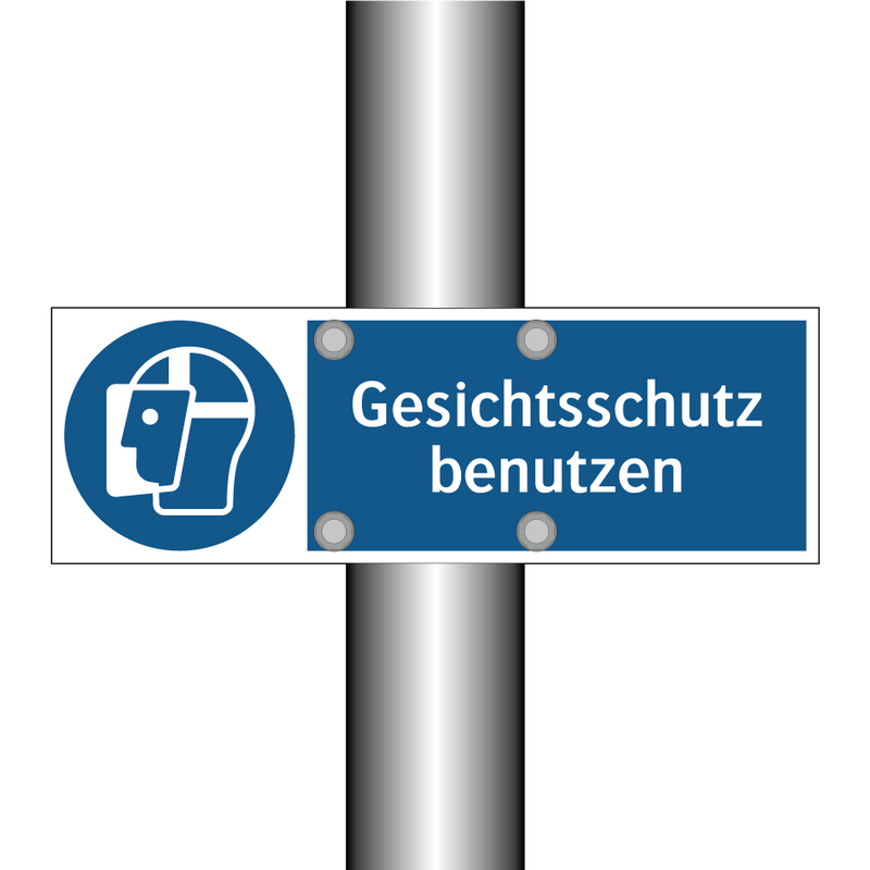 Gesichtsschutz benutzen