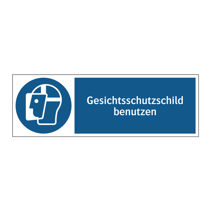 Gesichtsschutzschild benutzen