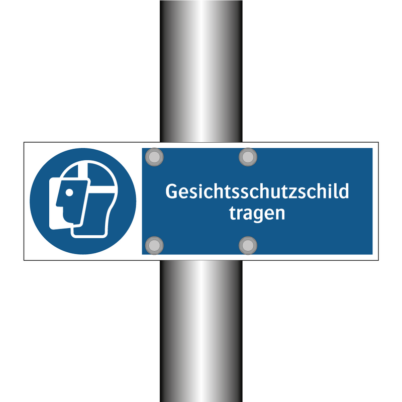 Gesichtsschutzschild tragen