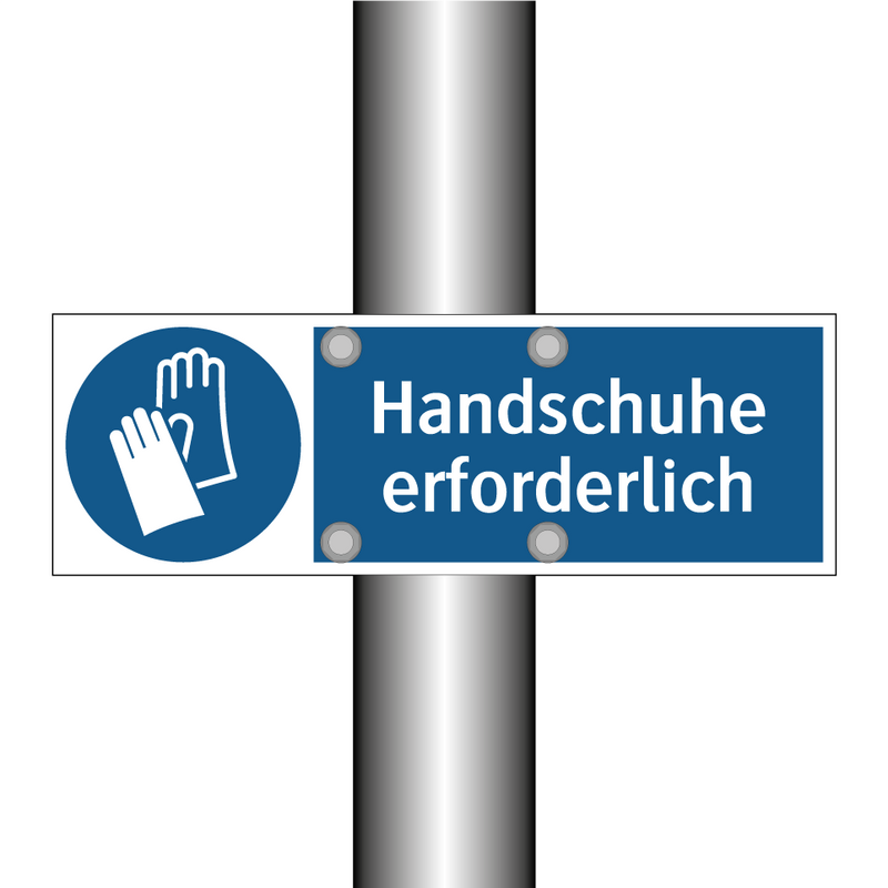 Handschuhe erforderlich