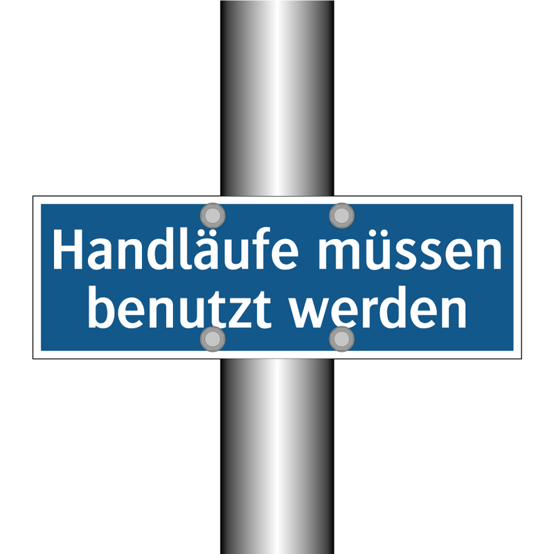 Handläufe müssen benutzt werden