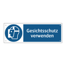 Gesichtsschutz verwenden