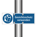 Gesichtsschutz verwenden