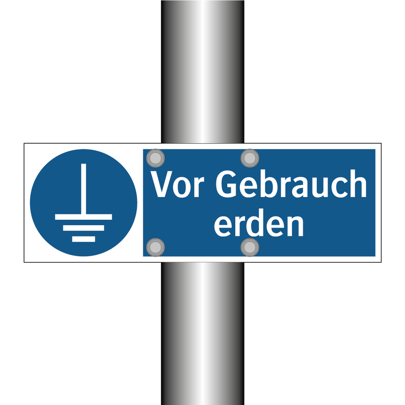 Vor Gebrauch erden