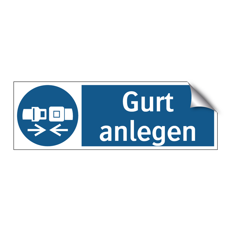 Gurt anlegen