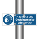 Haarnetz und Gesichtsmaske erforderlich