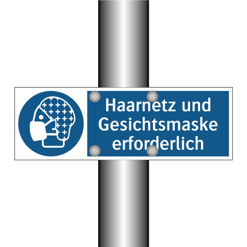 Haarnetz und Gesichtsmaske erforderlich