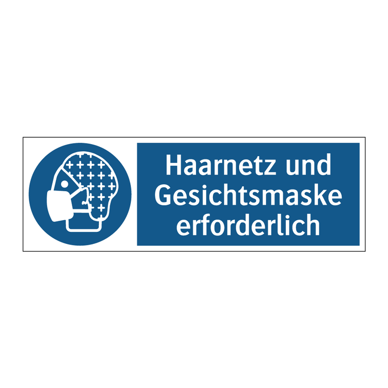 Haarnetz und Gesichtsmaske erforderlich