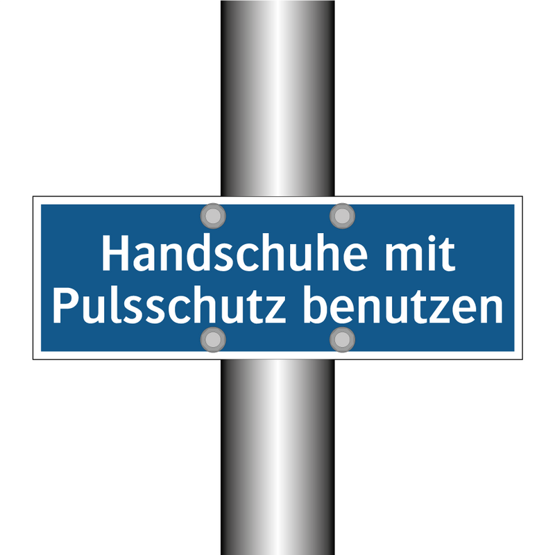 Handschuhe mit Pulsschutz benutzen