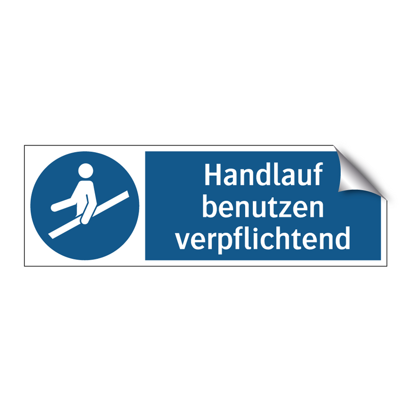 Handlauf benutzen verpflichtend