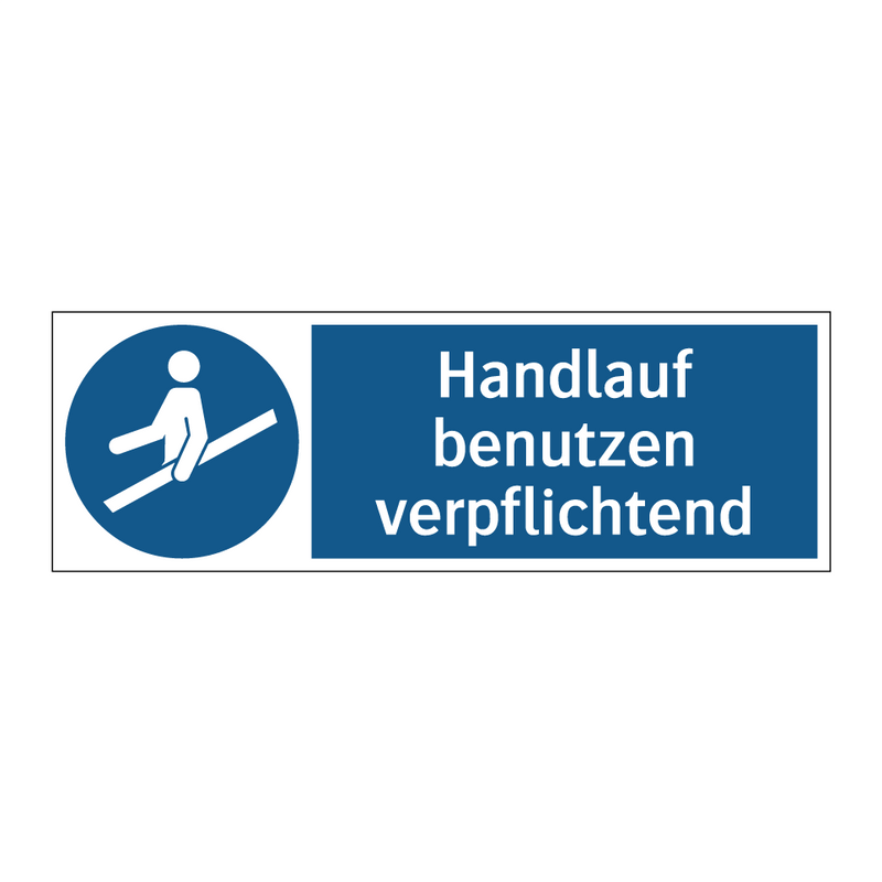 Handlauf benutzen verpflichtend