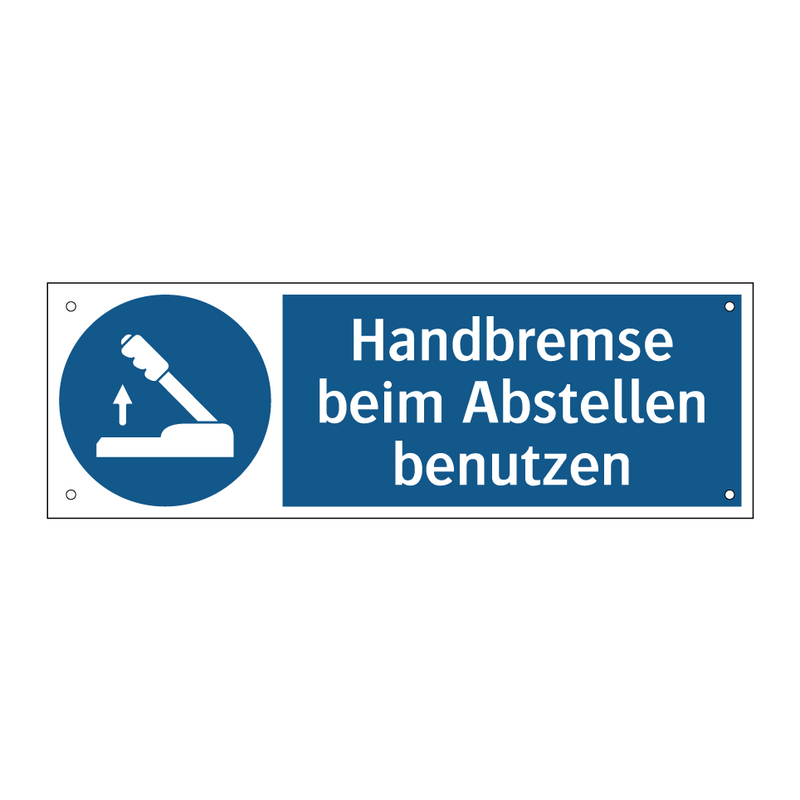 Handbremse beim Abstellen benutzen