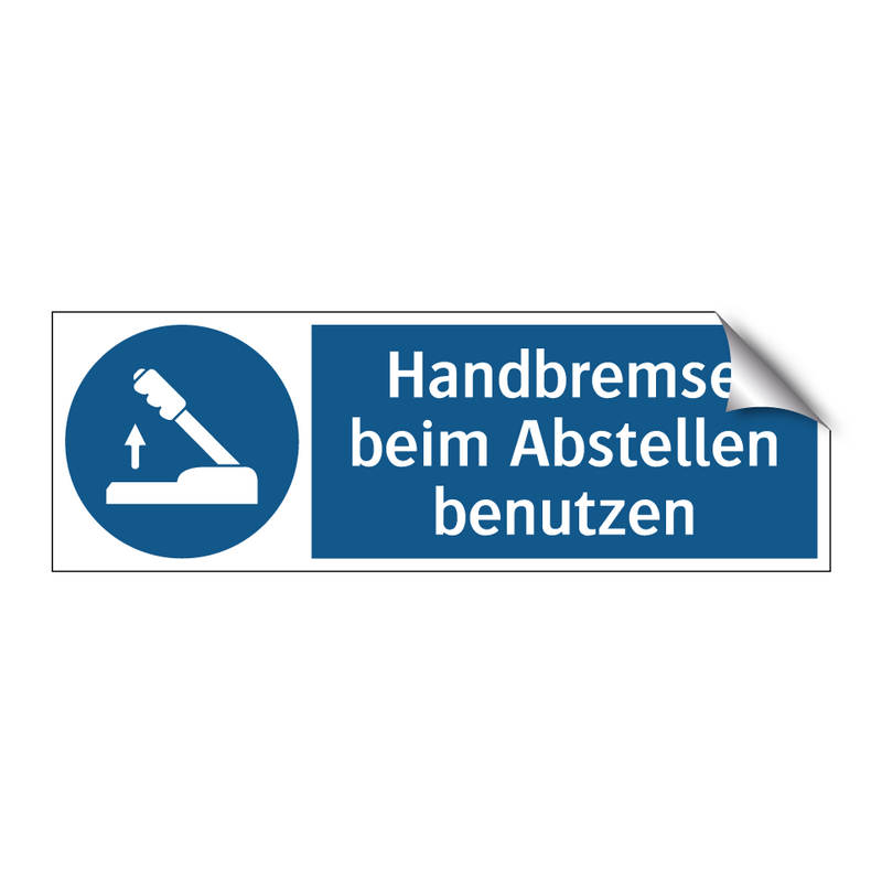 Handbremse beim Abstellen benutzen