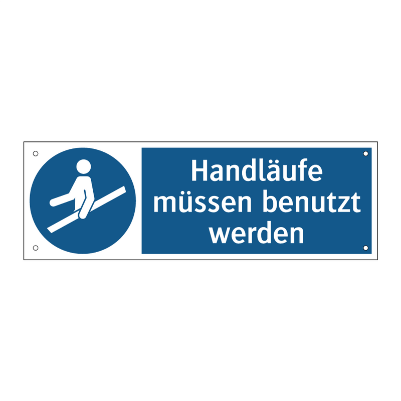 Handläufe müssen benutzt werden