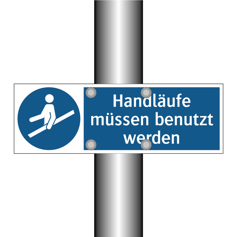 Handläufe müssen benutzt werden