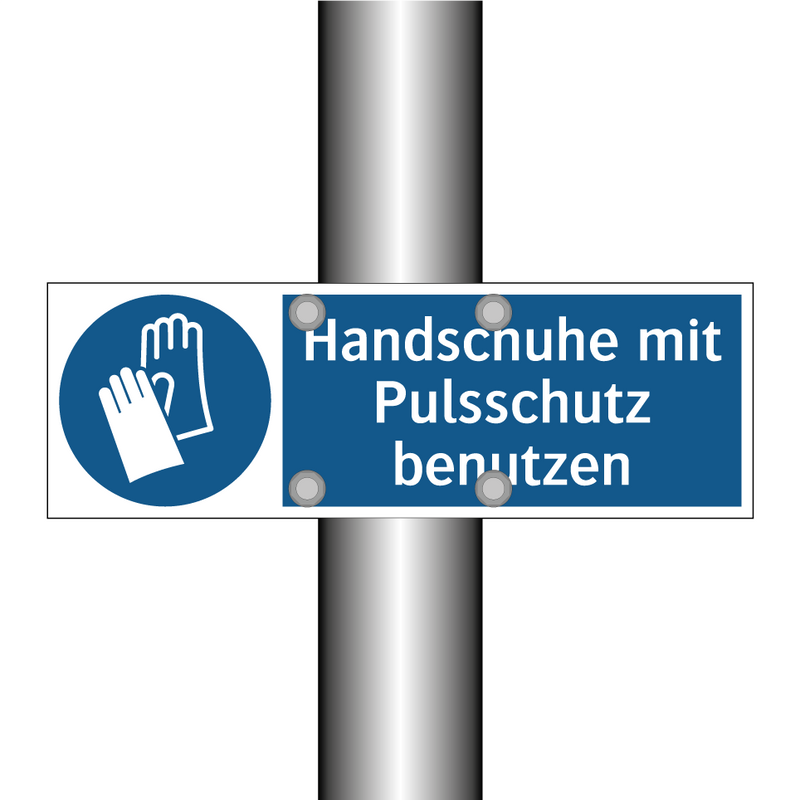 Handschuhe mit Pulsschutz benutzen
