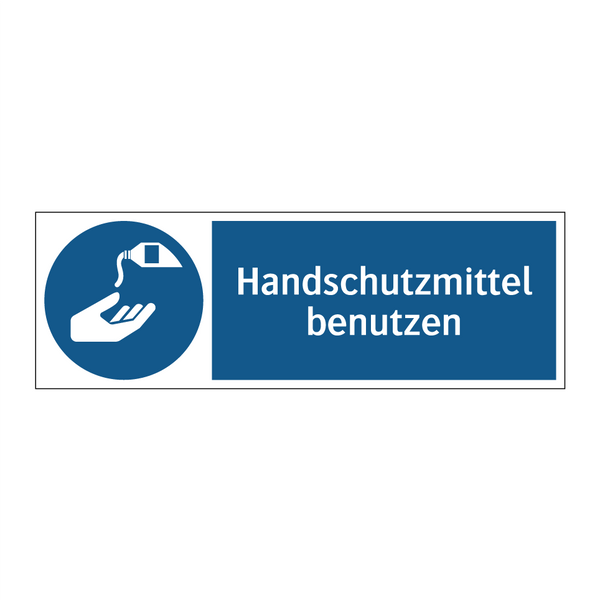 Handschutzmittel benutzen