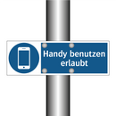 Handy benutzen erlaubt