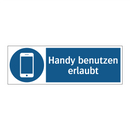 Handy benutzen erlaubt