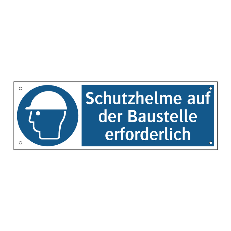 Schutzhelme auf der Baustelle erforderlich