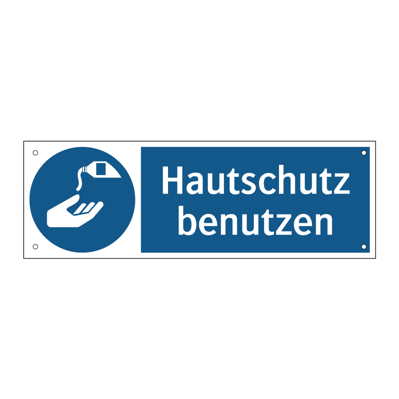Hautschutz benutzen