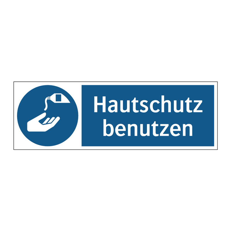 Hautschutz benutzen