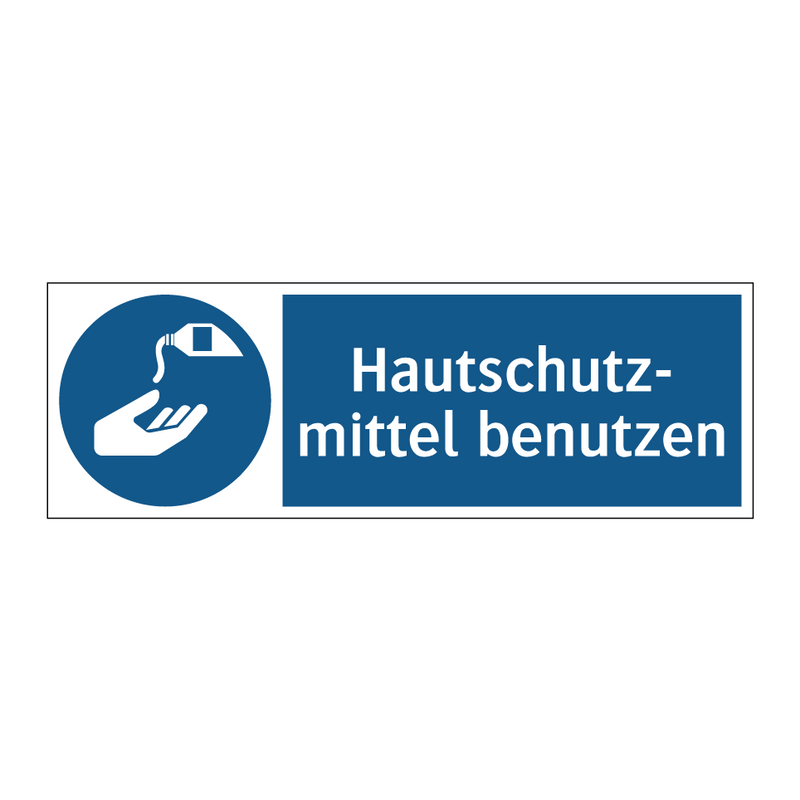 Hautschutz- mittel benutzen