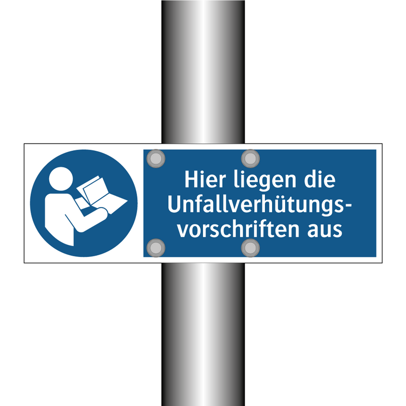 Hier liegen die Unfallverhütungs- vorschriften aus