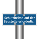 Schutzhelme auf der Baustelle erforderlich