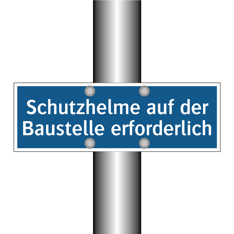 Schutzhelme auf der Baustelle erforderlich