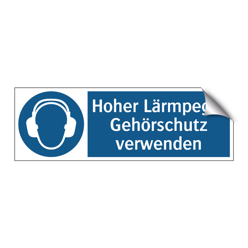 Hoher Lärmpegel Gehörschutz verwenden