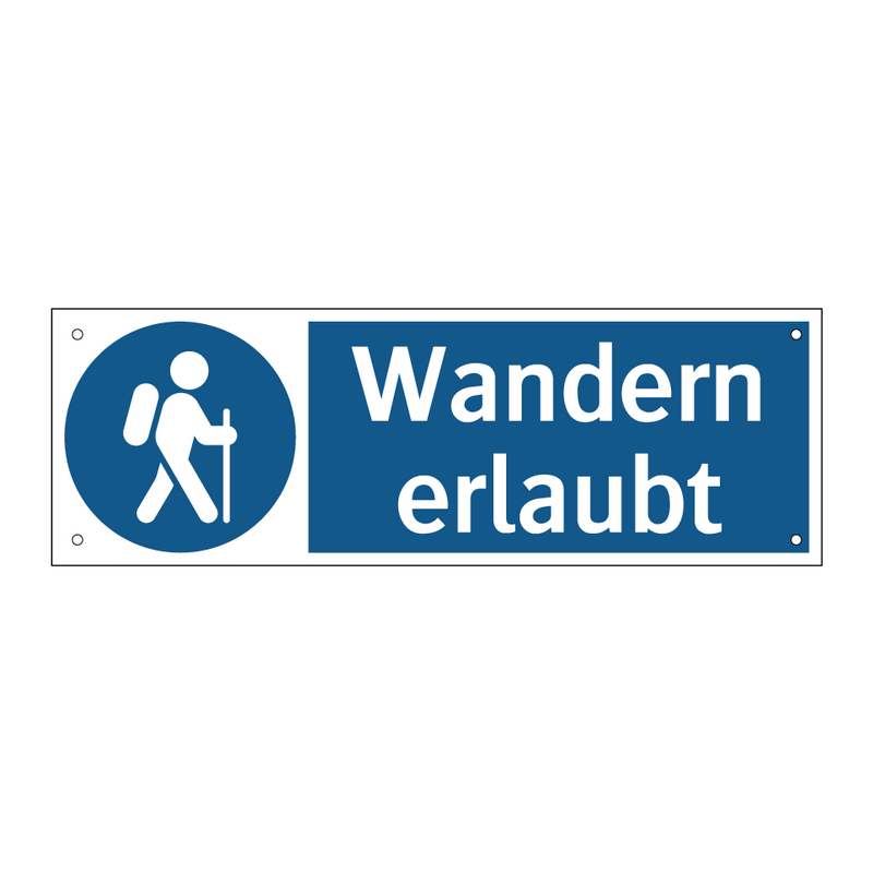 Wandern erlaubt