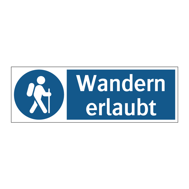Wandern erlaubt