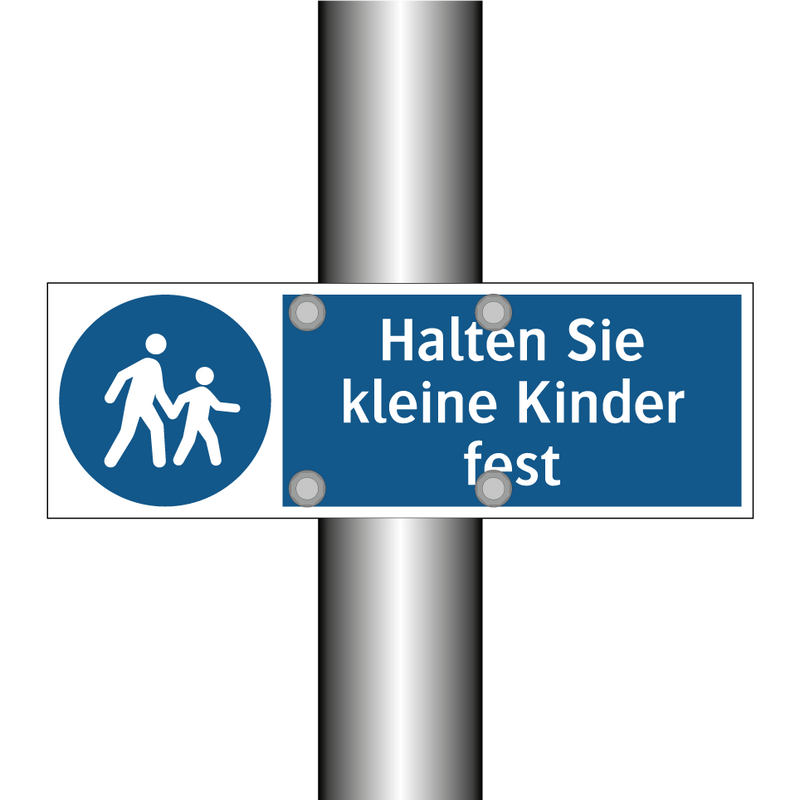 Halten Sie kleine Kinder fest