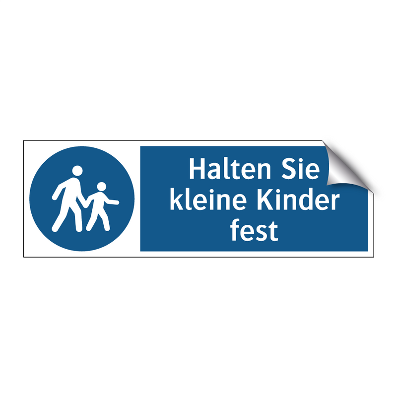Halten Sie kleine Kinder fest