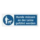 Hunde müssen an der Leine geführt werden
