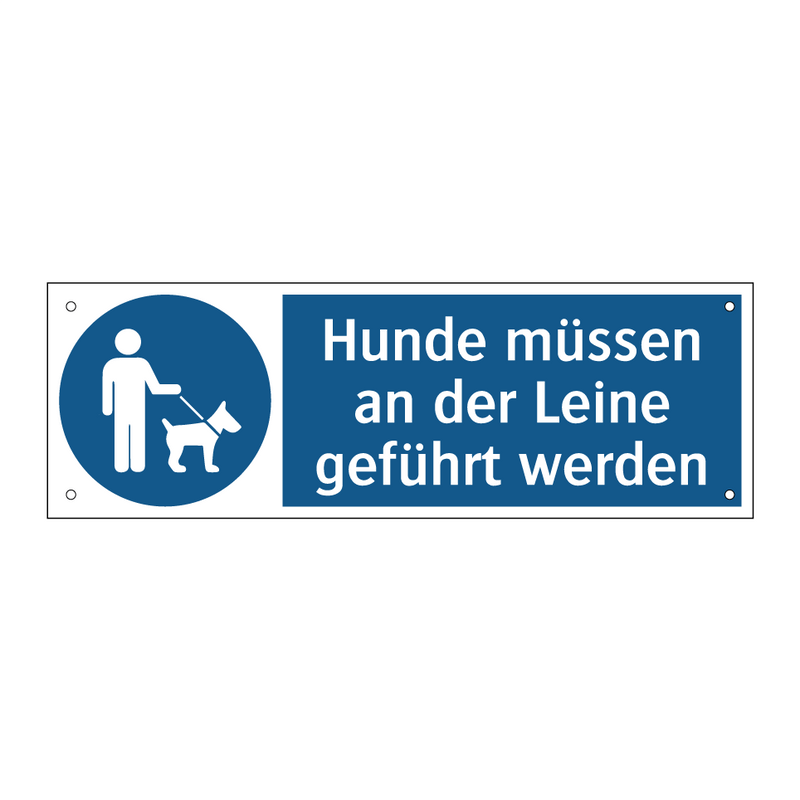Hunde müssen an der Leine geführt werden