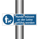 Hunde müssen an der Leine geführt werden