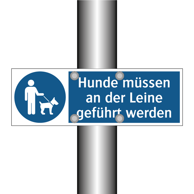Hunde müssen an der Leine geführt werden