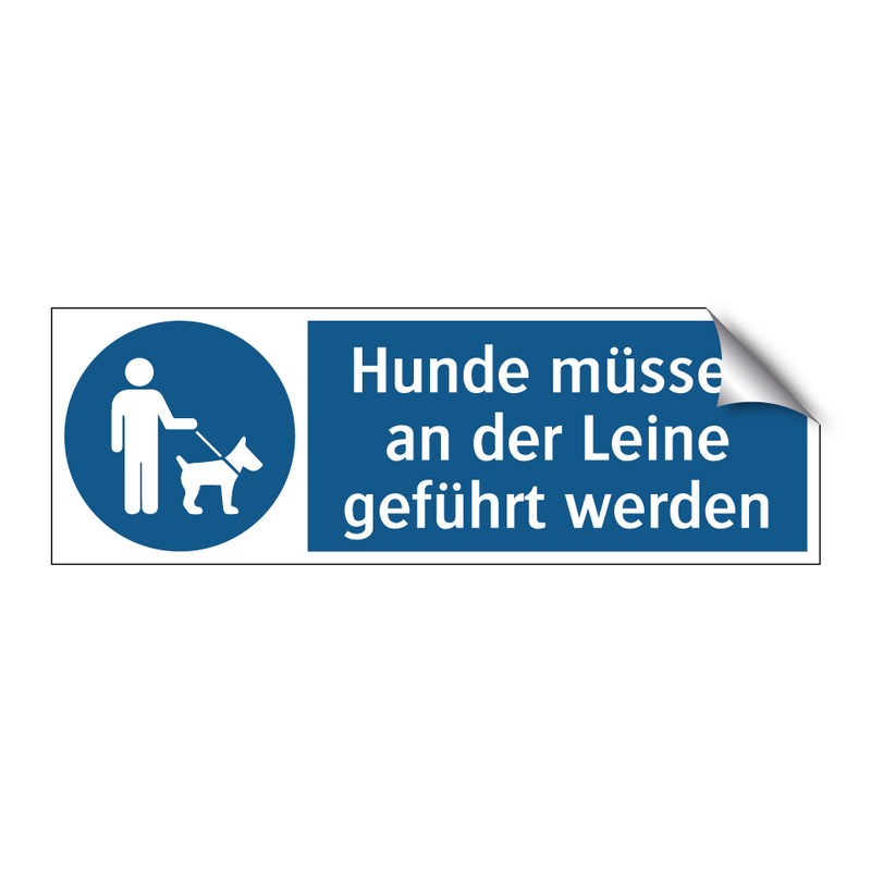 Hunde müssen an der Leine geführt werden
