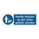 Hunde müssen an der Leine geführt werden