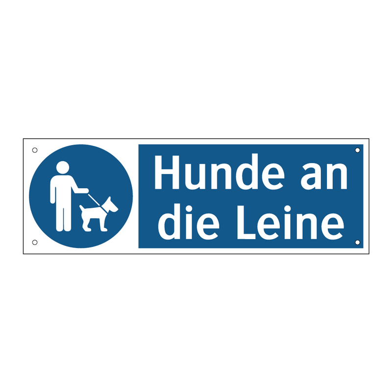 Hunde an die Leine