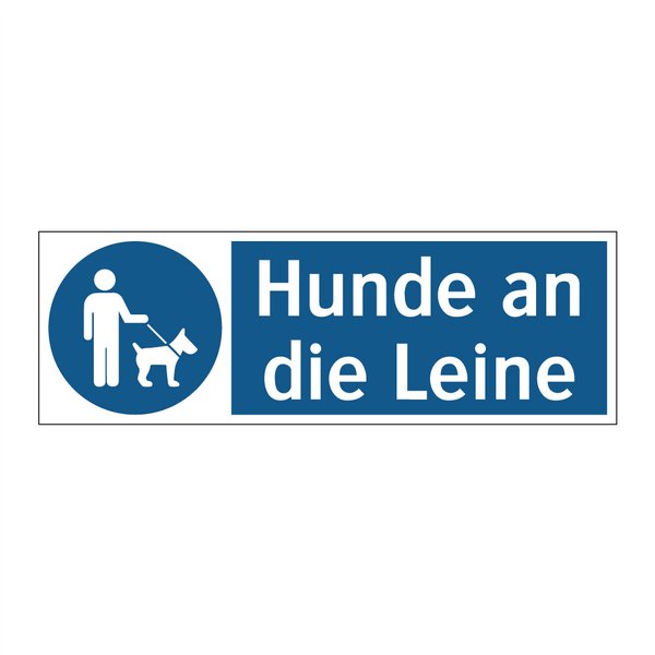 Hunde an die Leine