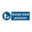 Hunde bitte anleinen