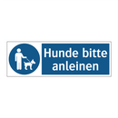 Hunde bitte anleinen