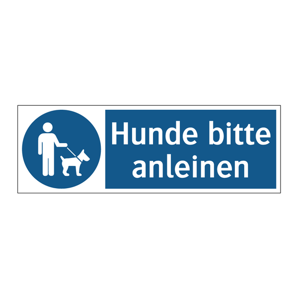 Hunde bitte anleinen